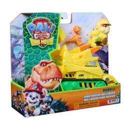 Spin Master Vehicul de salvare cu figurina, Paw Patrol, Dino Rescue Bulldozer, Rubble (20156630) Figurina
