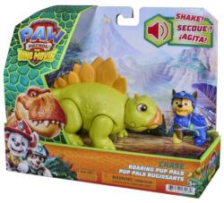 Spin Master Set dinozaur cu figurina, Paw Patrol, Roaring Pup Pals, Chase (20157647) Figurina