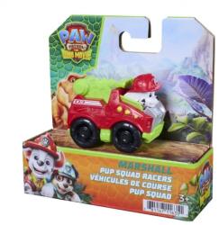 Spin Master Mini vehicul cu figurina, Paw Patrol the Dino Movie, Pup Squad Racers, Marshall (20157135) Figurina