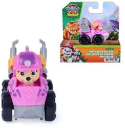 Spin Master Mini vehicul cu figurina, Paw Patrol the Dino Movie, Pup Squad Racers, Skye (20157139) Figurina
