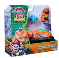 Spin Master Vehicul de salvare cu figurina, Paw Patrol, Dino Rescue Hovercraft, Zuma (20156632) Figurina