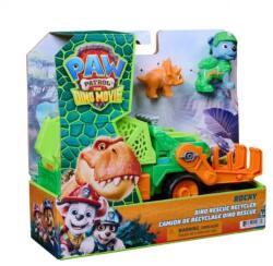 Spin Master Vehicul de salvare cu figurina, Paw Patrol, Dino Rescue Recycler, Rocky (20156629) Figurina