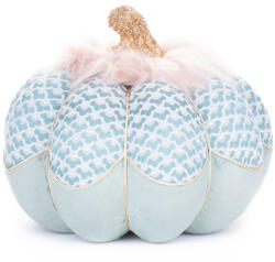 MagicHome Decorațiune de Crăciun, MagicHome Vianoce, dovleac, albastru, 29 x 24 cm, textil