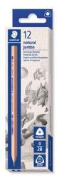 STAEDTLER Creioane grafice, 2B, triunghiulare, groase, STAEDTLER "Noris® natural jumbo 119N", 12 buc