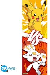  Pokémon ajtóposzter - Pikachu és Scorbunny - 53 × 158 cm