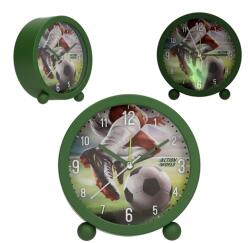 Dino World Action World gyermek ébresztőóra - zöld - 11 cm