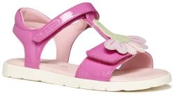 GEOX Sandale fete, velcro, fucsia, floare, 27-32 fucsia/roz (14C1B5)
