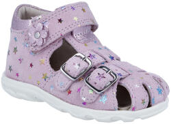 RICHTER sandale pentru fete cu vârf închis și închidere cu velcro model roz (14BAAC)