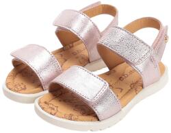 D. D. STEP sandale fată cu velcro sclipici roz (14BF77)