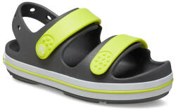 Crocs Sandale pentru băieți Crocband Cruiser cu curea velcro Gri ardezie/Aciditate (145AC4)