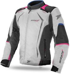 Seventy Degrees Geaca moto dama SEVENTY DEGREES SD-JR49 gri-albastru-roz (SD2104915) - motozem - 1 071,10 RON