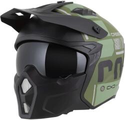 Cassida Cască modulară pentru motocicletă Cassida Cross Country Code verde-gri-negru mat (AIM140-2607)