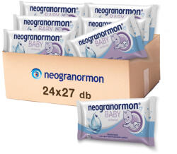Neogranormon Baby Sensitive nedves törlőkendő (24x72 db) + AJÁNDÉK Neogranormon krém