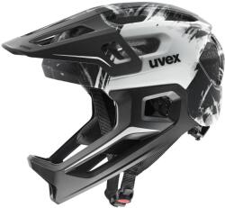 uvex cască pentru copii uvex react jr. fullface, black/white matt (52-56 cm)