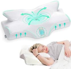 Elviros Memory Foam ortopéd párna oldalsó alvóknak, nyaktámasz, ergonomikus alvópárna vállra és nyakra, 64 x 12, 5/10, 5 x 38 cm