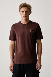Aeronautica Militare férfi pamut póló - barna L - answear - 17 990 Ft