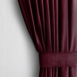 AmeliaHome bársony függöny 140x245 cm bordó 140X245 (Gotowa Zasłona z Upięciem 140x245 kółka)