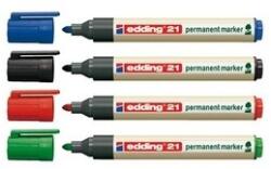 edding Alkoholos filc EDDING 21 Ecoline, fekete, környezetbarát (7580175000)