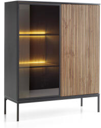 SENTO WT104 vitrines komód - fekete (PM84556)