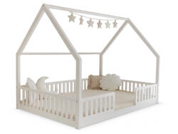  BIANCO Duo New leesésgátlós házikó ágy 140x200 - fehér (10000020069)