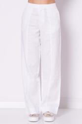 Calvin Klein Fehér pamut és lenvászon anyagú nadrág Calvin Klein J20J225340 Xs (J20J225340 YAA)