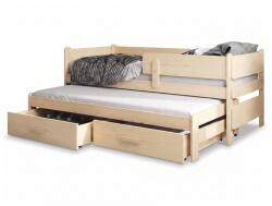 SOLANO gyerekágy 80x180 vendégággyal - natúr (10000021578)