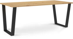  CEZAR étkezőasztal 185x90 - artisan tölgy (10000093949)