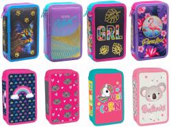 S-Cool Penar fete echipat, 29 piese, 2 fermoare, S-COOL Happy Rainbow Penar