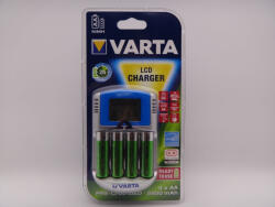 VARTA Incarcator Varta LCD 57070 cu 4 acumulatori Varta R6 AA 2600mah Incarcator baterii