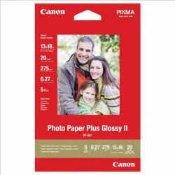 Canon Plus Glossy II fényes fotópapír 265g 13 x 18 cm PP-201 (20 lap) (TCAPP20113X18)