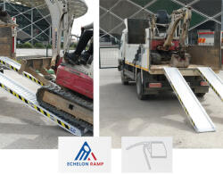 ECHELON Rampa de incarcare aluminiu - utilaje grele - miniexcavatoare - 2, 3 m - 3 t ECH2038