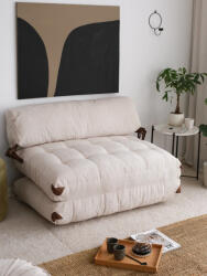 Flexa Kétszemélyes fotelágy Flexa 120 cm fehér kordbársony