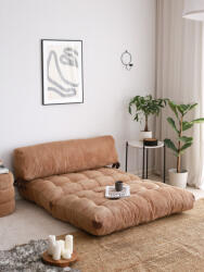 Flexa Kétszemélyes fotelágy Flexa 120 cm karamellbarna kordbársony