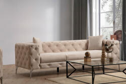Rococo Design 3 személyes kanapé Rococo 237 cm ekrü
