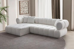 Alba Design sarokkanapé Alba 280 cm fehér bouclé