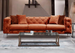 Rococo Design 3 személyes kanapé Rococo 237 cm téglanarancs