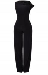 Prettylittlething Fekete Testhezálló Overál Sima Hosszú Szárú Prettylittlething S