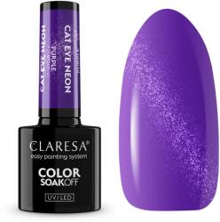 Claresa Oja Semipermanenta Claresa Cat Eye Neon Purple 5g