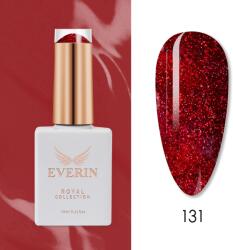 Everin Oja Semipermanentă Everin Royal Collection 10 ml - 131 Red Glitter | Roșu Intens cu Sclipici (ERC-131)