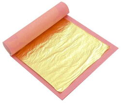 Pavoni Aur Alimentar 24 kt, Foite 8 x 8 cm, 25 buc (ORO)