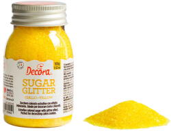 Decora Zahar Glitterat Galben, 100 g (9262108)