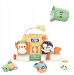 LEAN Toys Interaktív tengeri állatos fürdőjáték babáknak (22655)
