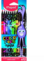 Maped : Color Peps Monster színes ceruza készlet - háromszögletű 12 db (MPcolourPM)