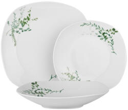 Berlinger Haus porcelán étkészlet, 18 db, zöld virágmintás (345453)