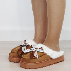 SOFILINE Papuci de casa dama imblaniti Camel 9725 112 (9725CAMEL-38)