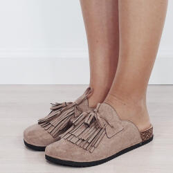 La Bottine Souriante Saboti dama kaki deschis franjuri BDL1093 01 (BDL1093KHAKI-38)