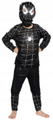 DEPOX Costum carnaval Spiderman, 7-9 ani, 120-130 cm, negru (2646) Costum bal mascat copii