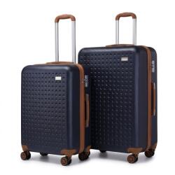Konofactory Sötétkék „Journey 2 darabos luxusbőrönd szett - 3 méret (S2486set2-navy-HU)