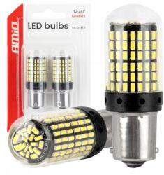 AMiO CANBUS BA15S LED Izzó - P21W / R10W / R5W, 144×SMD, 600 lm, Fehér, 12-24V