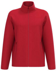 iDeal Basic IB900 unisex polár pulóver, elején végig cipzáras, Ideal Red-S (ib900ir-s)